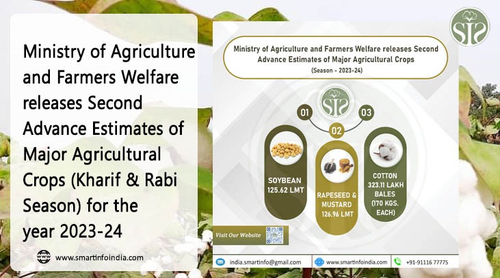 *Ministry of Agriculture and Farmers Welfare Unveils Second Advance Estimates for 2023-24 Agricultural Crops*