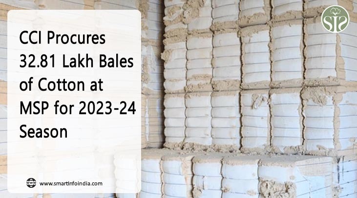 CCI Procures 32.81 Lakh Bales of Cotton at MSP for 2023-24 Season