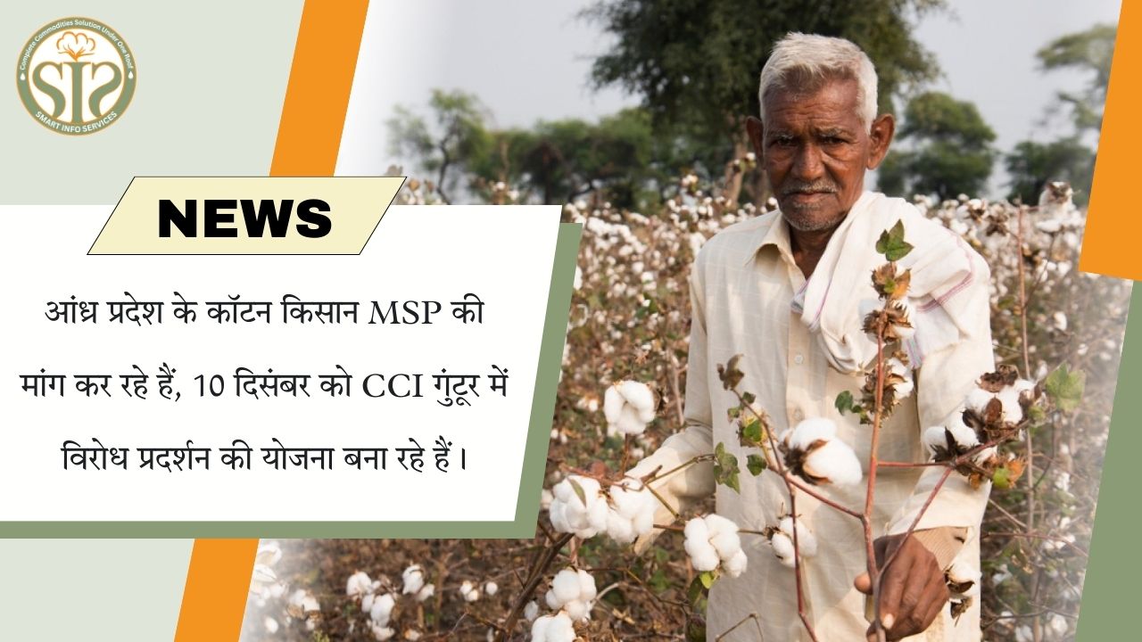 CCI गुंटूर में कॉटन किसानों का MSP विरोध 10 दिसंबर
