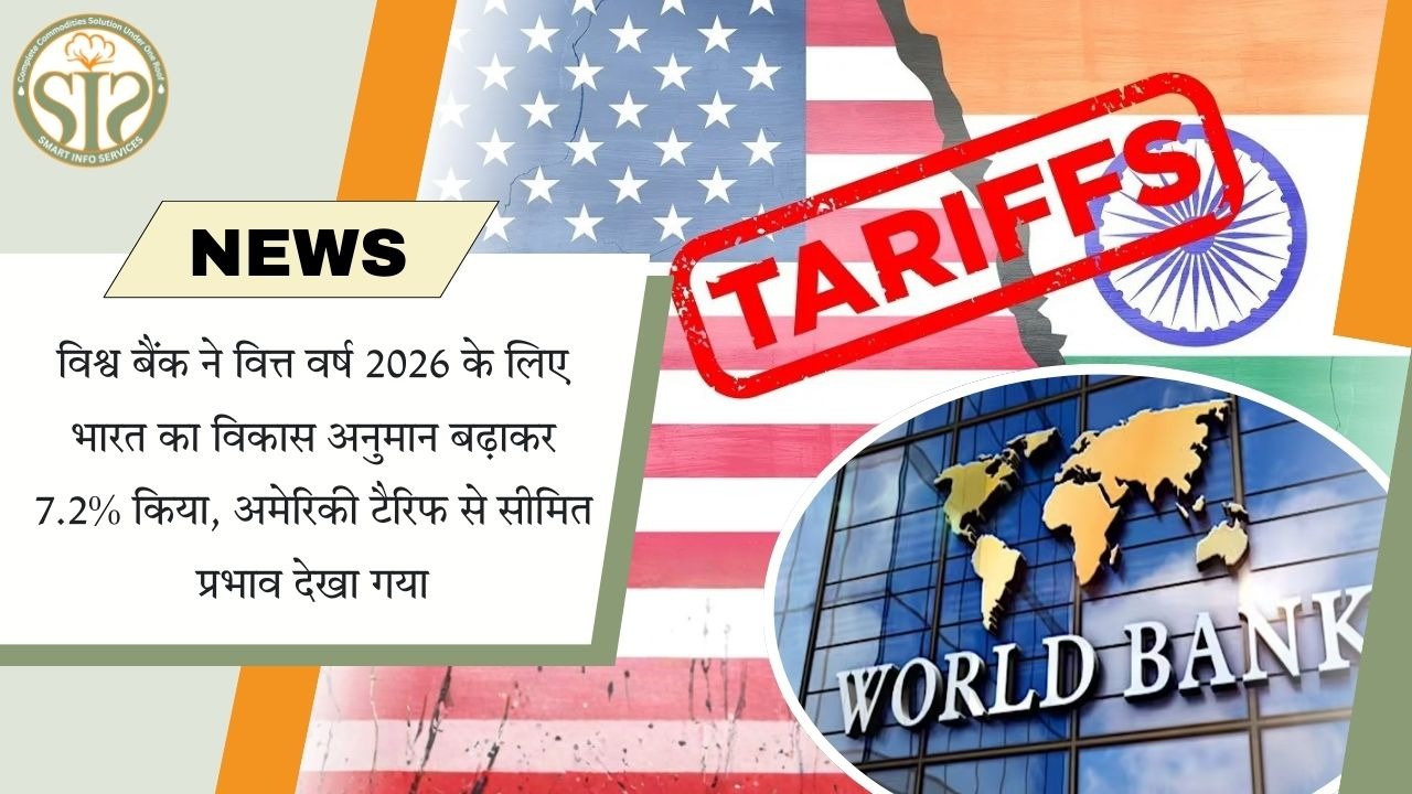 वित्त वर्ष 2026: विश्व बैंक ने भारत की विकास दर 7.2% आंकी