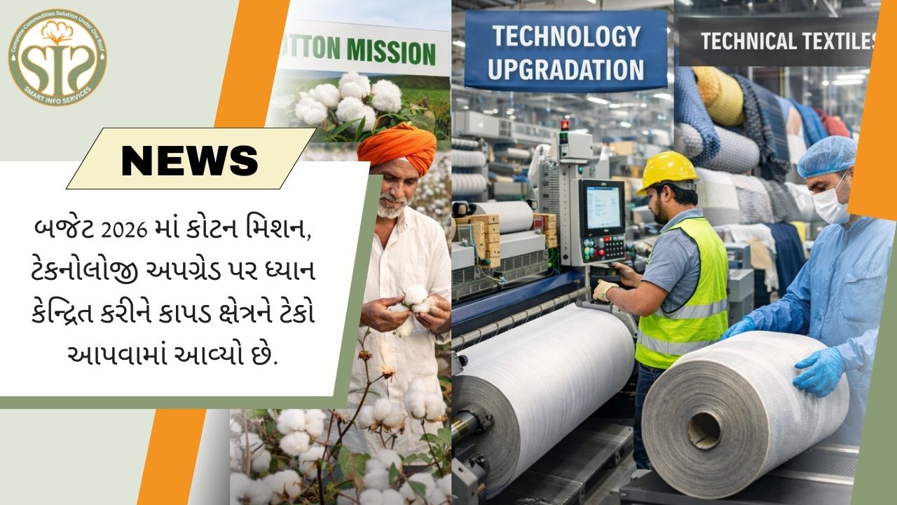 બજેટ 2026માં ટેક્સટાઇલ સેક્ટરને પ્રોત્સાહન, કોટન મિશન પર ફોકસ