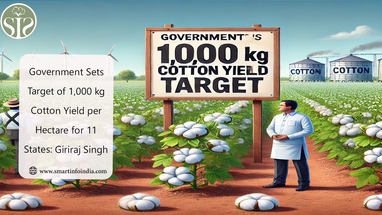 Government Sets Target of 1,000 kg Cotton Yield per Hectare for 11 States: Giriraj Singh