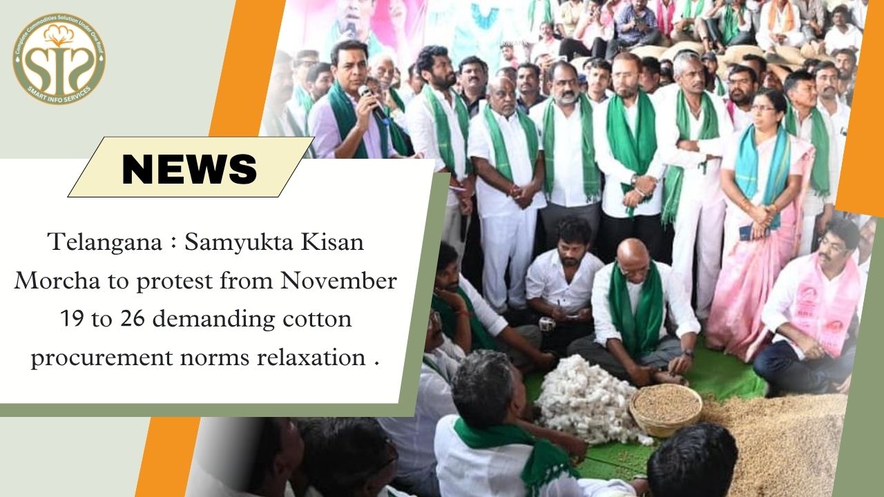 Farmers protest from November 19-26 for relaxation in cotton procurement