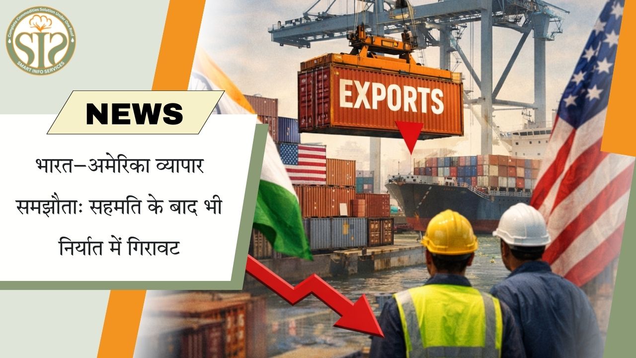 भारत-अमेरिका समझौते के बावजूद निर्यात सुस्त