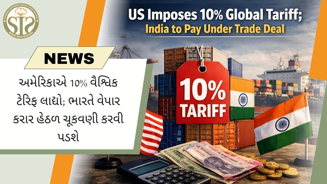 અમેરિકાએ 10% વૈશ્વિક ટેરિફ લાદ્યો; સોદામાં ભારતને અસર થઈ