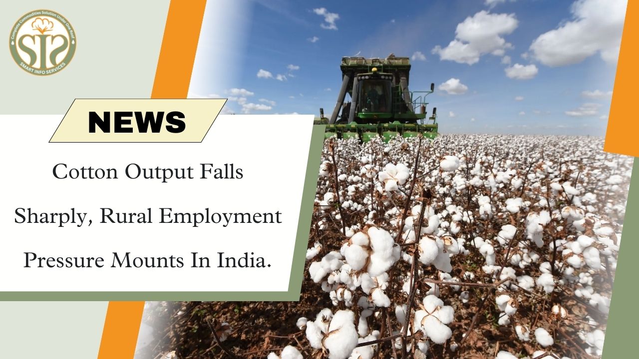 Cotton Output Falls Sharply, Rural Employment Pressure Mounts In India.