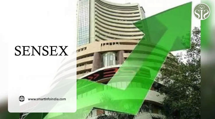 Today the Sensex closed with a rise.