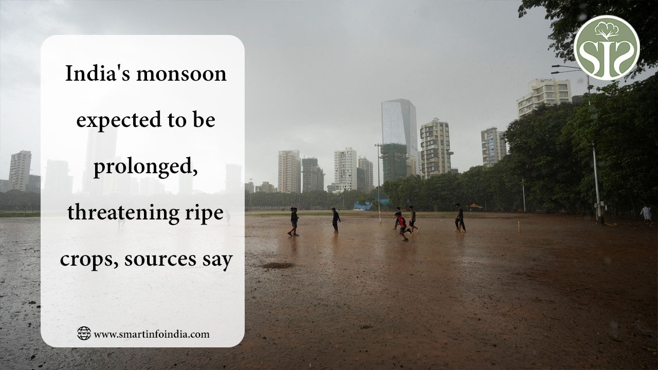 India's Monsoon Prolonged, Threatening Ripe Crops