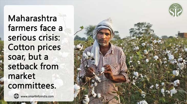 Serious crisis facing Maharashtra farmers: cotton houses expecting price hike, but now market committees blow