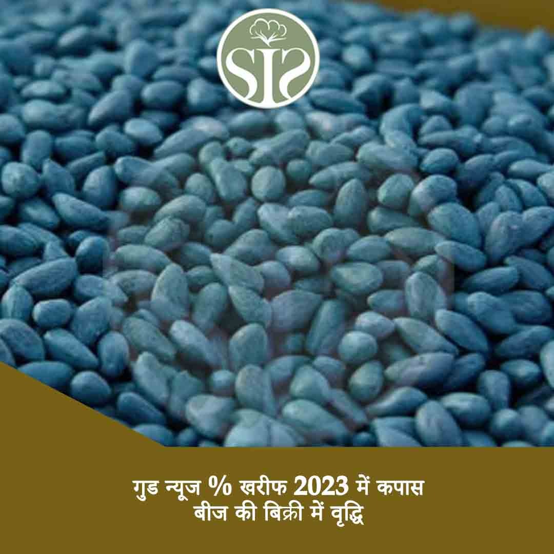 Good news : increase in cotton seed sales in Kharif 2023