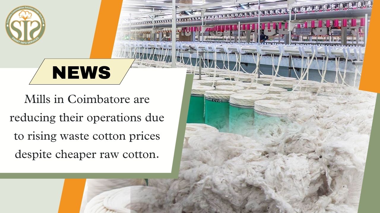 Coimbatore mills produce less, waste cotton prices rise