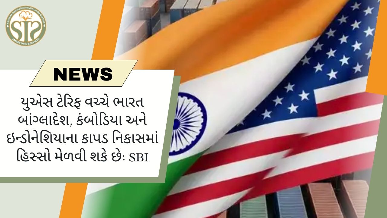 યુએસ ટેરિફથી ભારતની કાપડ નિકાસમાં વધારો થઈ શકે છે: SBI