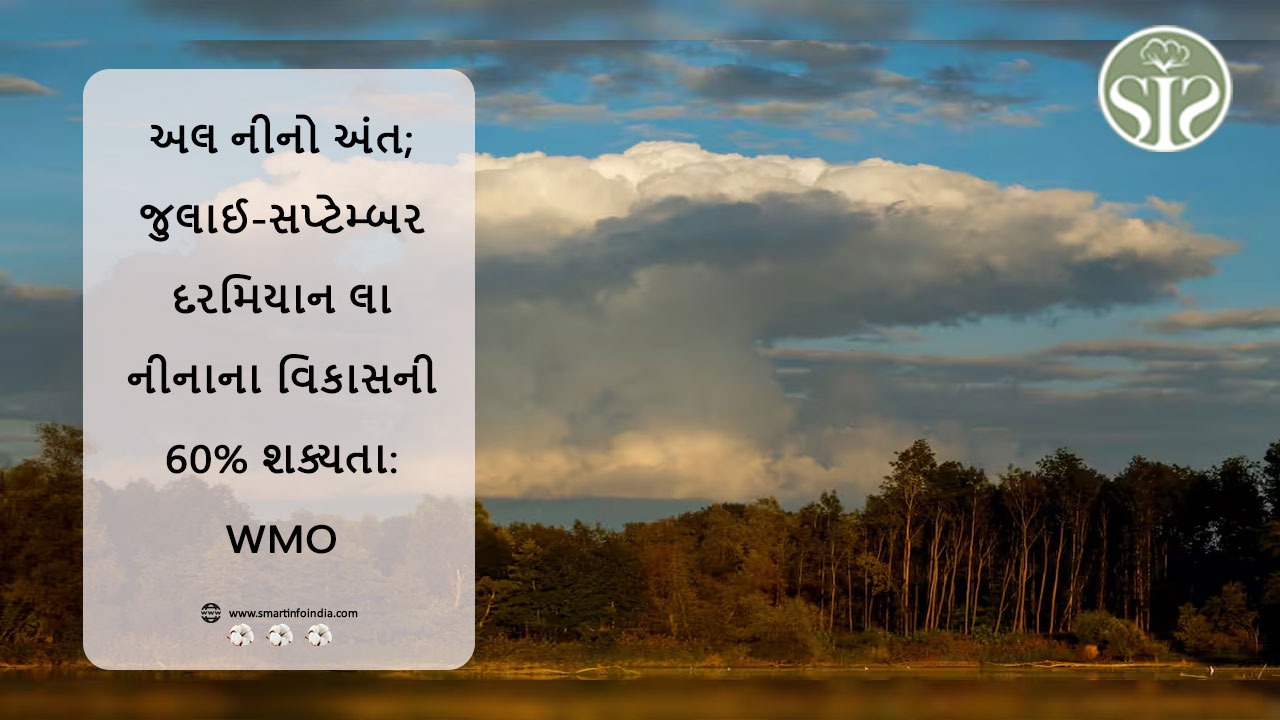 અલ નીનો અંત; જુલાઈ-સપ્ટેમ્બર દરમિયાન લા નીનાના વિકાસની 60% શક્યતા: WMO