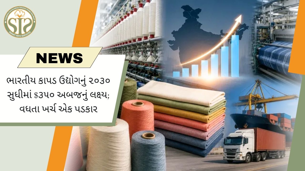 2030 સુધી $350 અબજના ટેક્સટાઇલ ઉદ્યોગનું લક્ષ્ય