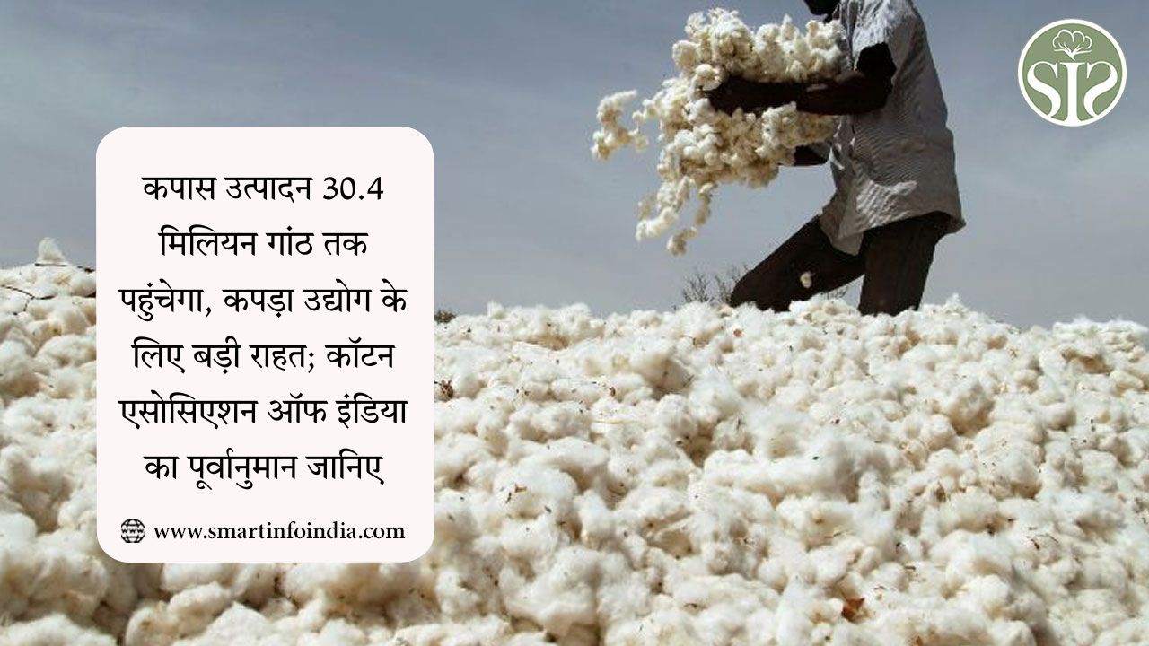 कपास उत्पादन 30.4 मिलियन गांठ तक पहुंचेगा, कपड़ा उद्योग के लिए बड़ी राहत; कॉटन एसोसिएशन ऑफ इंडिया का पूर्वानुमान जानिए
