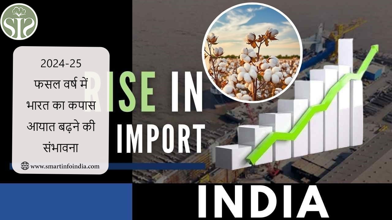 2024-25 फसल वर्ष में भारत का कपास आयात बढ़ने की संभावना