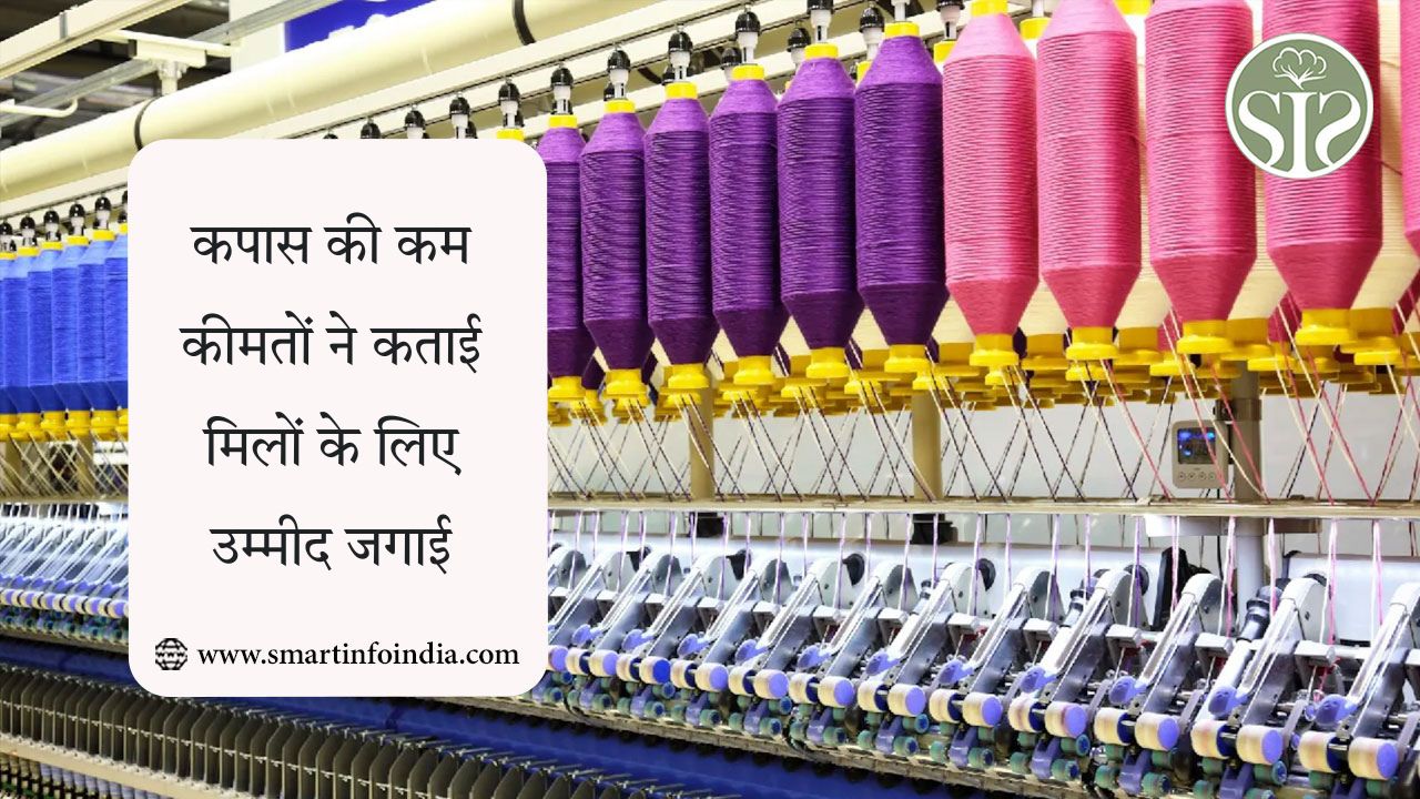 कपास की कम कीमतों ने कताई मिलों के लिए उम्मीद जगाई