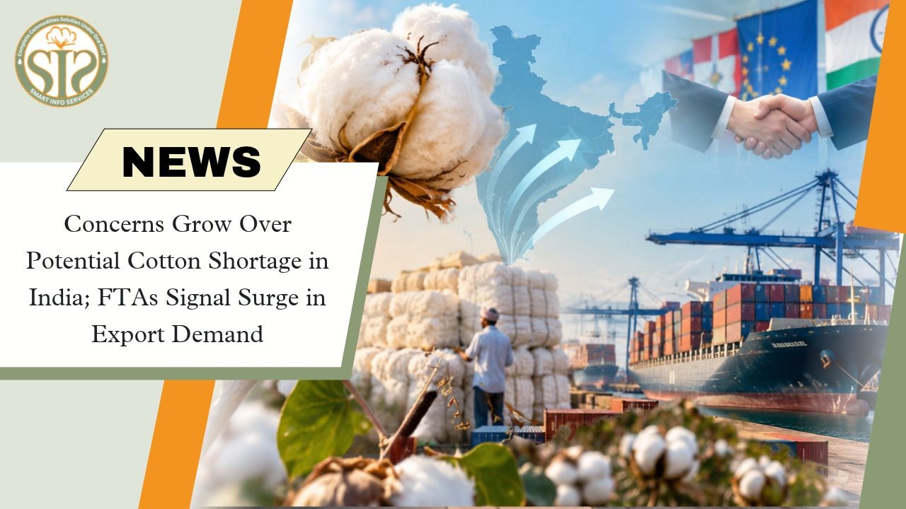 India Faces Cotton Shortage Risk as FTA Deals Boost Export Demand