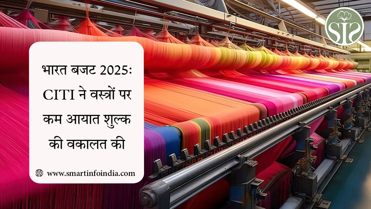 भारत बजट 2025: CITI ने वस्त्रों पर कम आयात शुल्क की वकालत की
