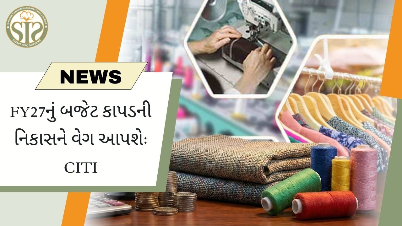 CITI: FY27નું બજેટ કાપડની નિકાસને વેગ આપવા માટે