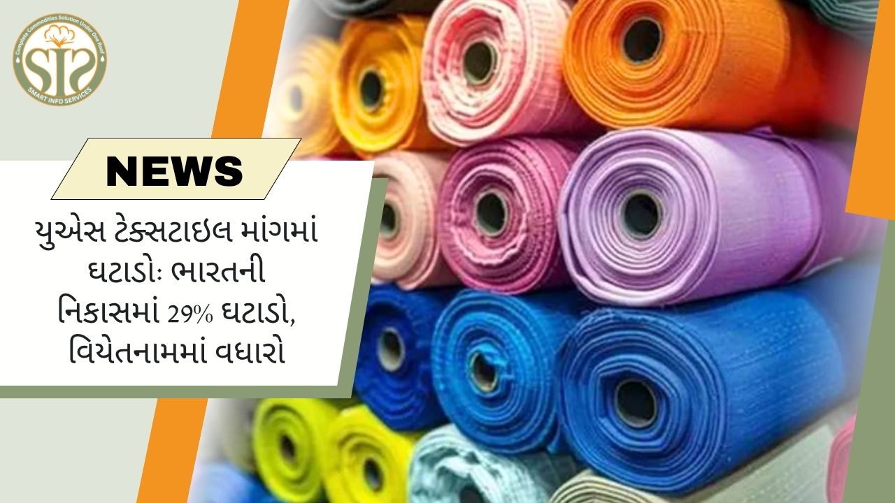 યુએસ ટેક્સટાઇલ માંગમાં ઘટાડો: ભારતની નિકાસમાં 29% ઘટાડો, વિયેતનામમાં વધારો