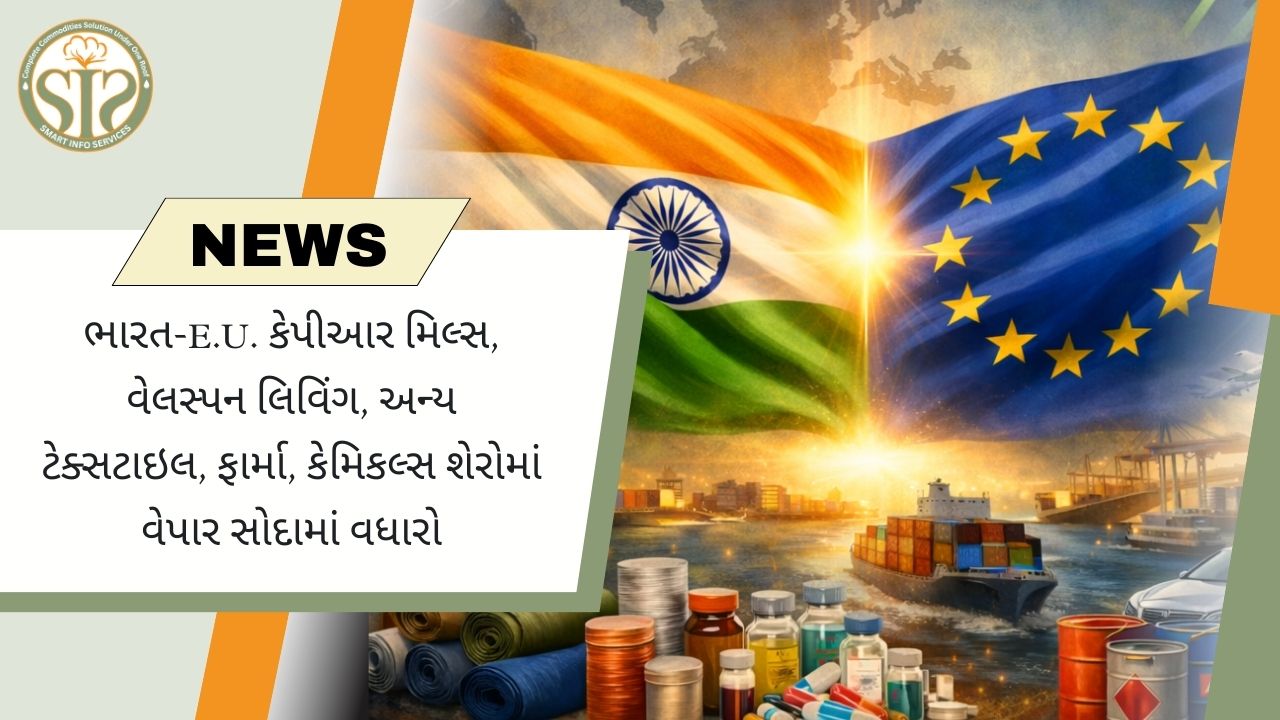 ભારત-EU વેપાર સોદો ટેક્સટાઇલ અને કેમિકલ શેરોને વેગ આપે છે