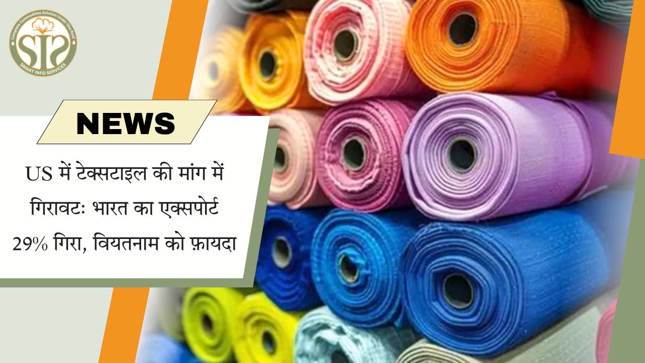 अमेरिका में टेक्सटाइल की मांग में गिरावट: भारत का निर्यात 29% घटा, वियतनाम को फायदा