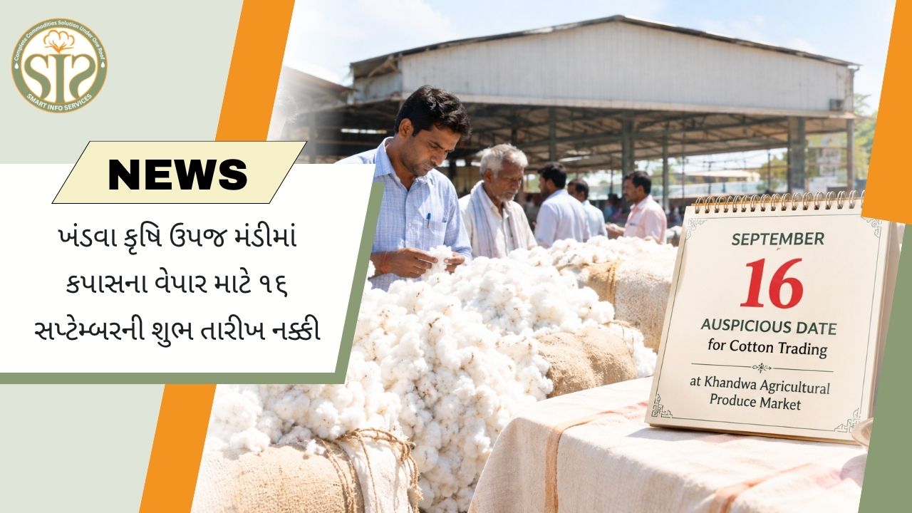 ખંડવામાં 16 સપ્ટેમ્બરથી કપાસ વેપાર શરૂ