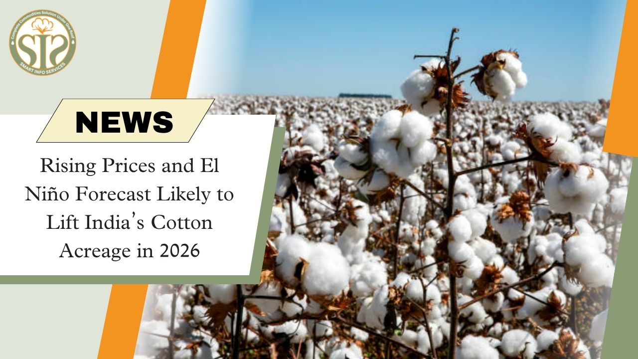 Cotton acreage is likely to increase in 2026 due to inflation and El Niño.