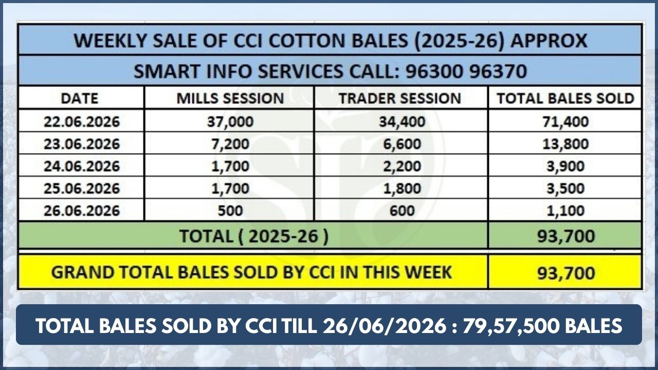 CCIએ કપાસના ભાવ ₹300 વધાર્યા