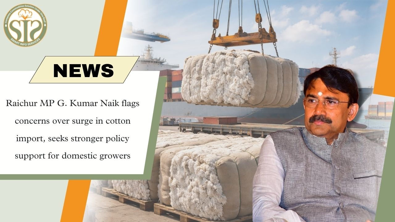 MP on increasing cotton imports. Kumar Naik expressed concern