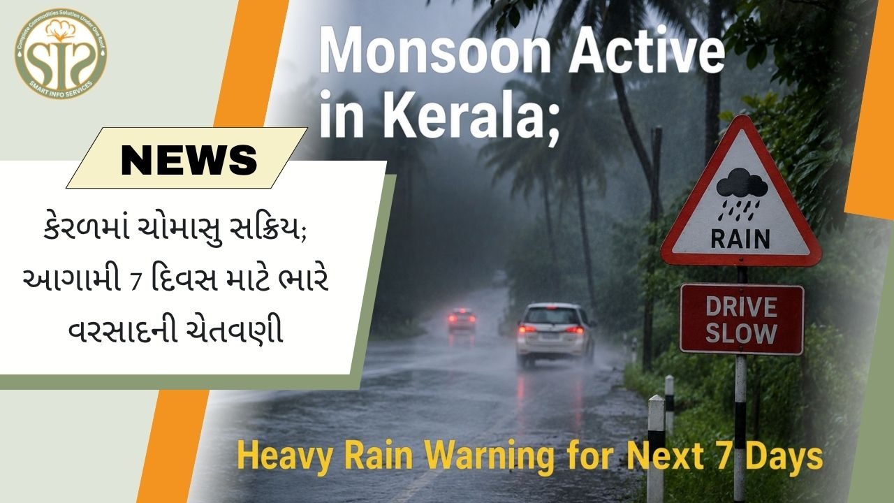 કેરળમાં આગામી 7 દિવસ ભારે વરસાદની ચેતવણી