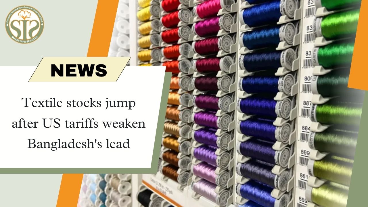 US tariffs slow gains, textile stocks rise