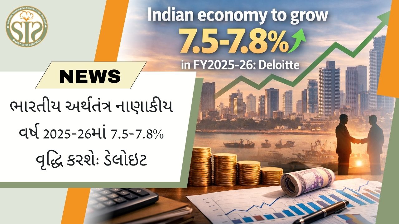 ડેલોઇટનો અંદાજ: નાણાકીય વર્ષ 2025-26માં 7.5–7.8% વૃદ્ધિ