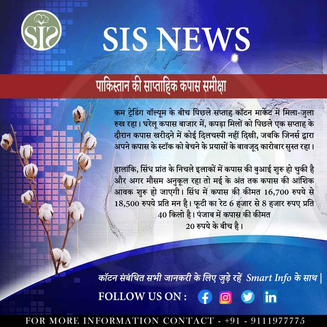 Pakistans Weekly Cotton Review