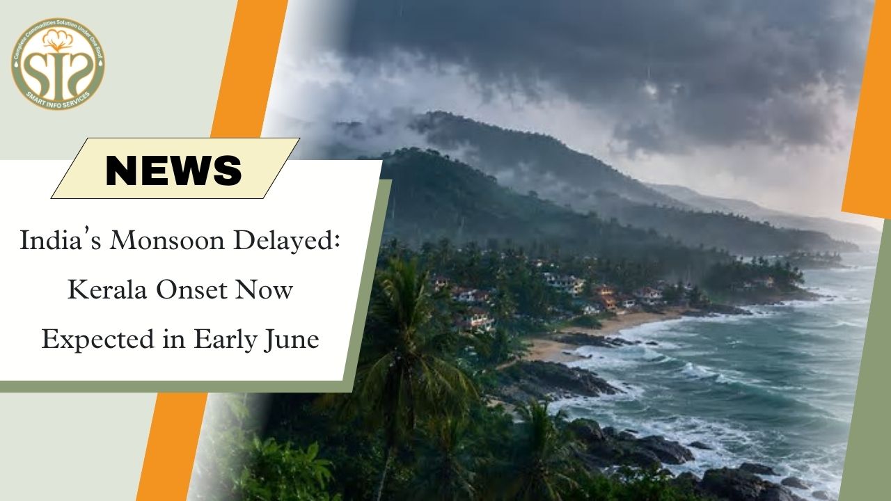 Monsoon Arrival Delayed; Kerala Onset Now Expected in Early June