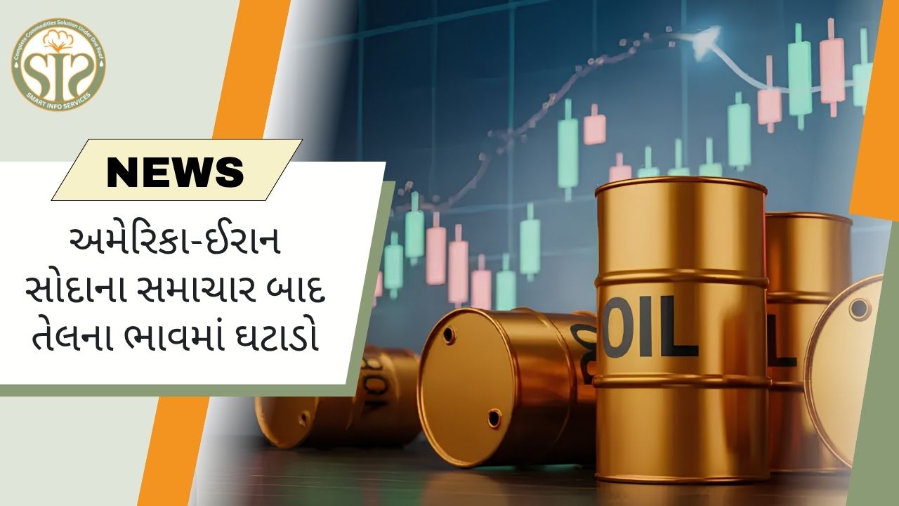 અમેરિકા-ઇરાન કરારના સમાચાર બાદ તેલના ભાવમાં મોટો ઘટાડો