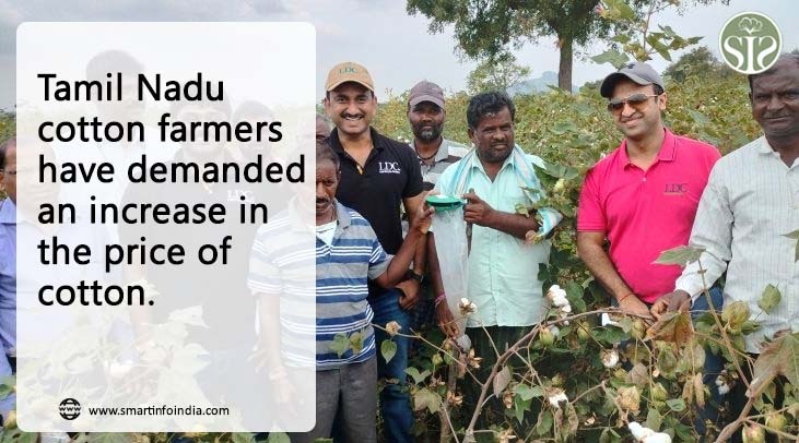 "Tamil Nadu cotton farmers demand price support measures"