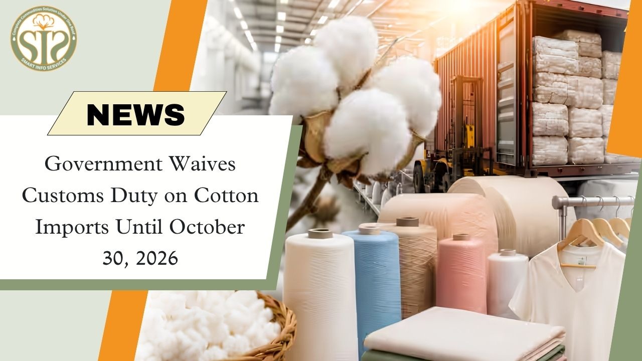 India Waives Cotton Import Duty Until October 2026
