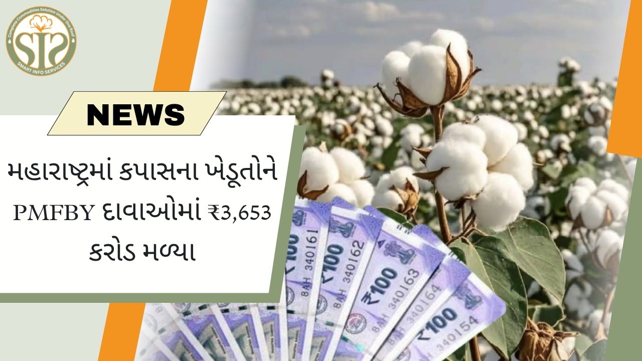 પીએમએફબીવાય હેઠળ કપાસના ખેડૂતોને ₹૩,૬૫૩ કરોડની સહાય