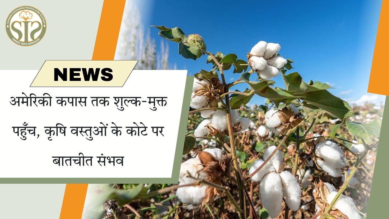 अमेरिकी कपास तक शुल्क-मुक्त पहुँच, कृषि वस्तुओं के कोटे पर बातचीत संभव