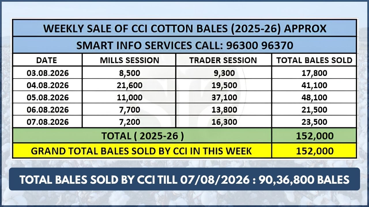 CCI Raises Cotton Prices ₹700