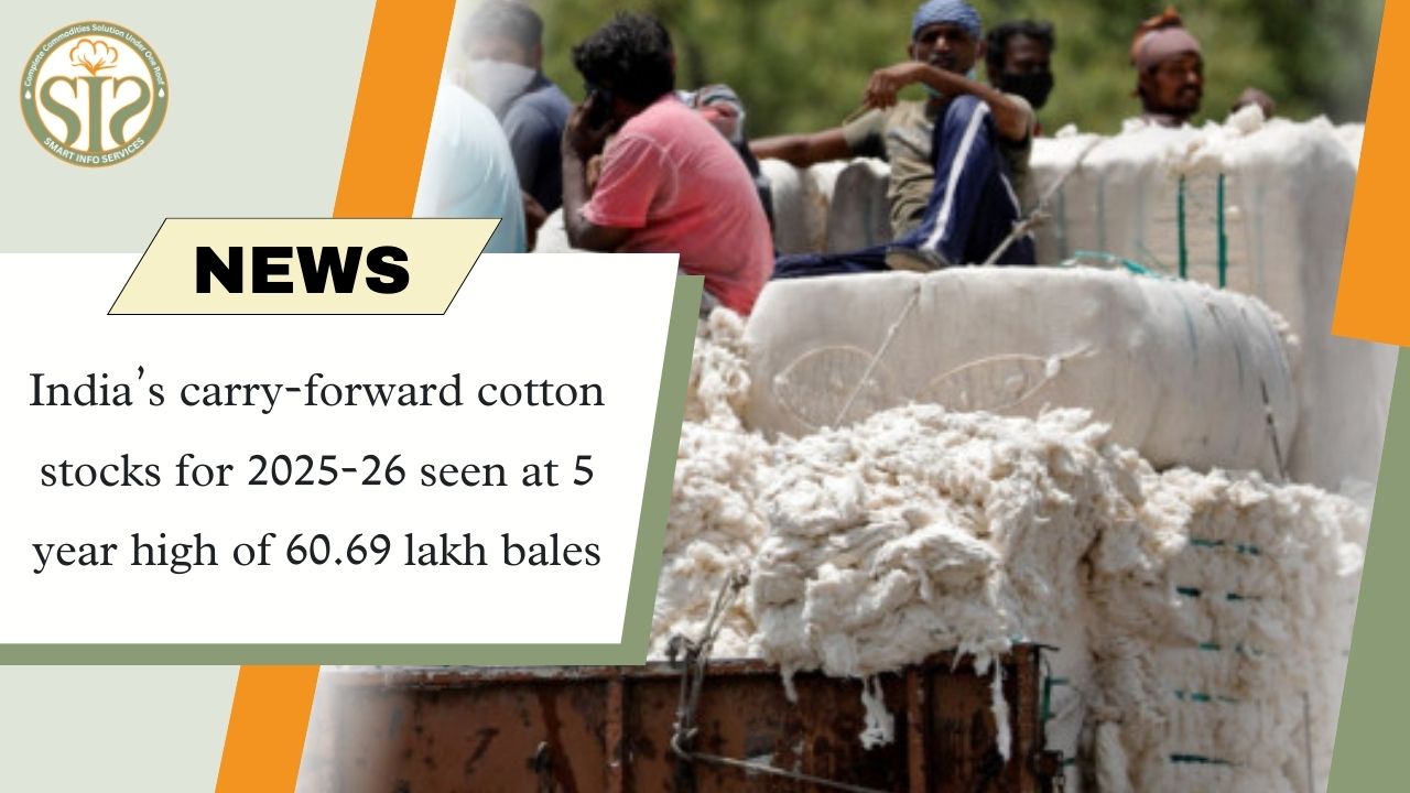 Cotton stock at 5-year high in 2025-26