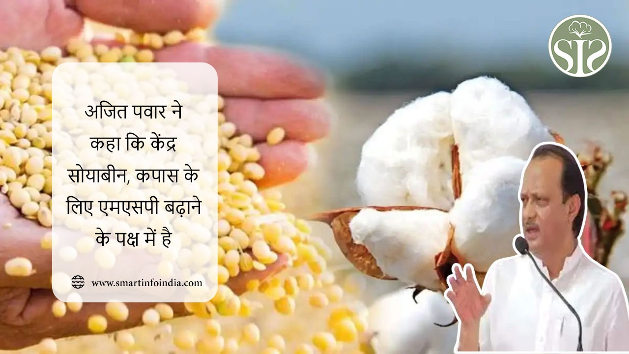अजित पवार ने कहा कि केंद्र सोयाबीन, कपास के लिए एमएसपी बढ़ाने के पक्ष में है