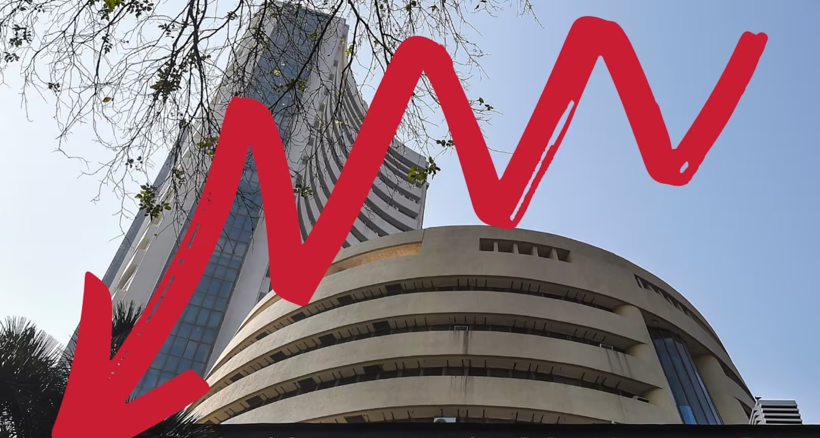 Today the Sensex closed with a decline.