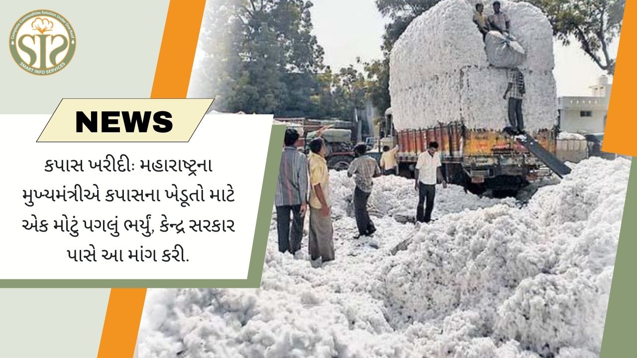 કપાસના સંકટ અંગે મહારાષ્ટ્રના મુખ્યમંત્રીએ કેન્દ્રને પત્ર લખ્યો