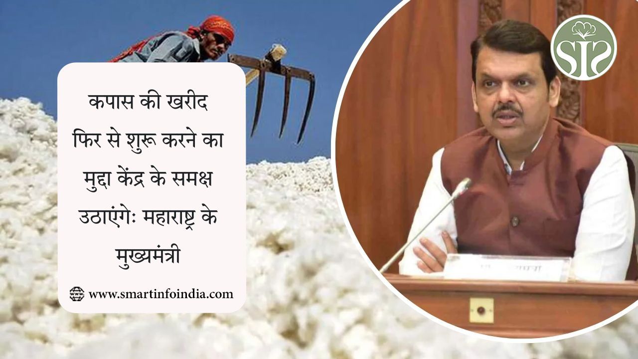 कपास की खरीद फिर से शुरू करने का मुद्दा केंद्र के समक्ष उठाएंगे: महाराष्ट्र के मुख्यमंत्री